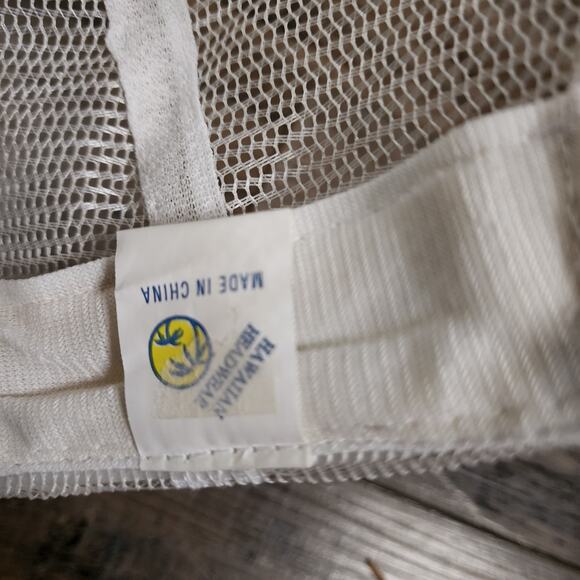 Maui white and gold cap snapback hat souvenir Hawaiian cb - Picture 7 of 7